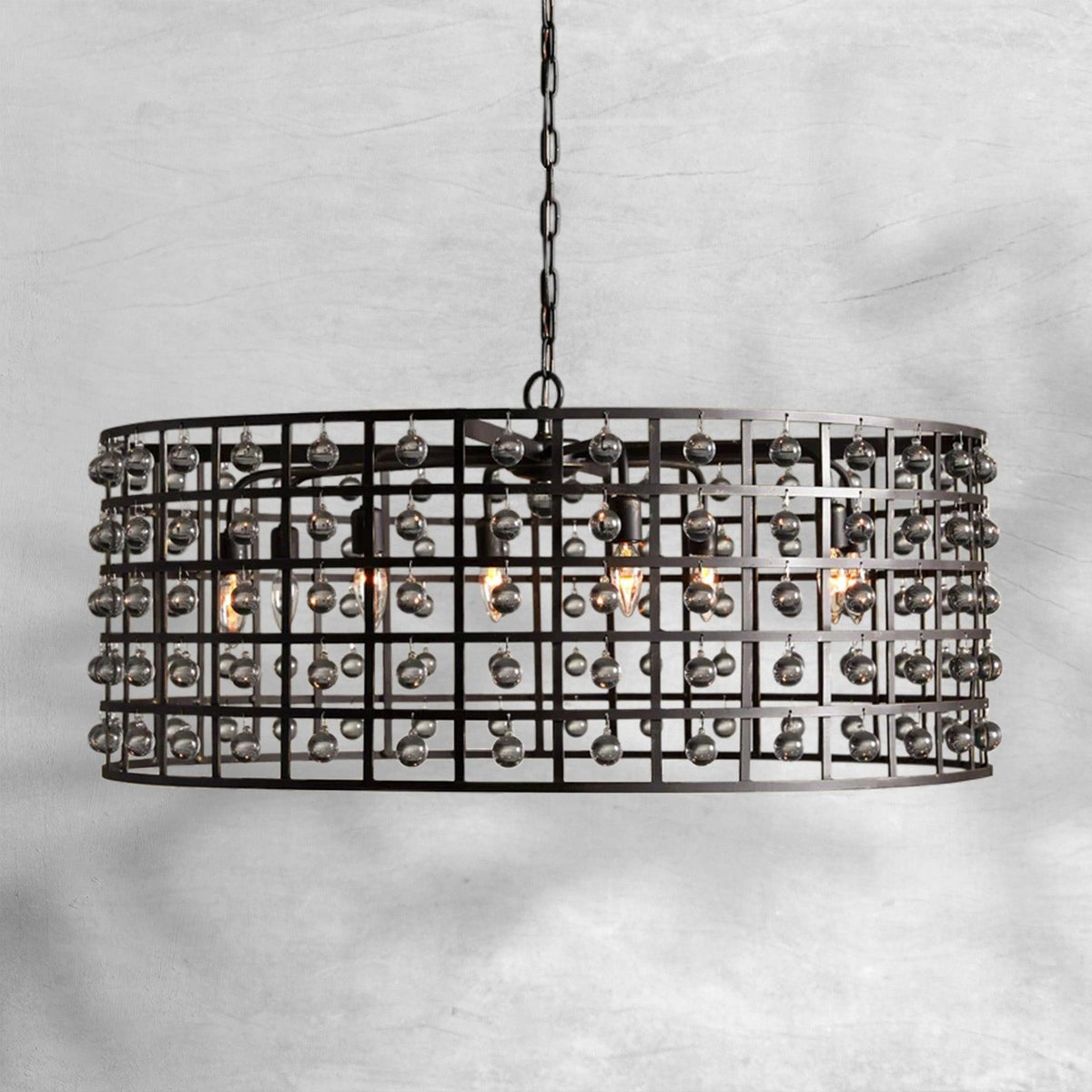 La Cage Round Chandelier 6/8/12 Light - Zelno Lighting