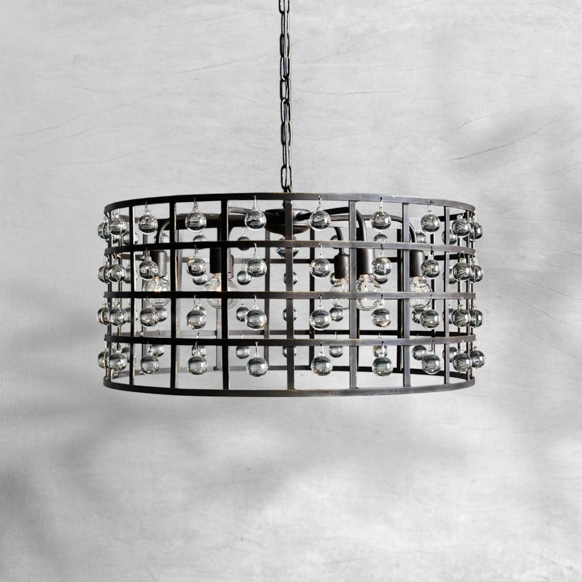 La Cage Round Chandelier 6/8/12 Light - Zelno Lighting
