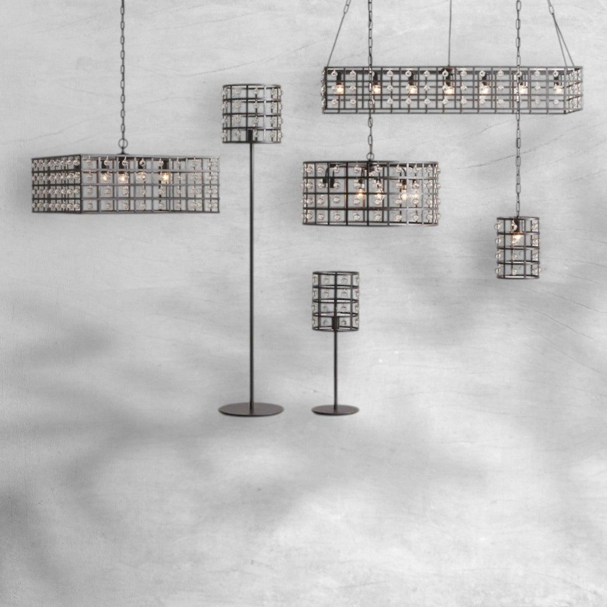 La Cage Round Chandelier 6/8/12 Light - Zelno Lighting