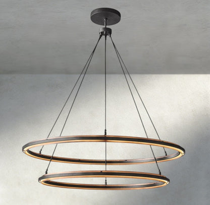 Langford 2 - Tier Round Chandelier 36", 48", 60", 2 - Tier 60" - Zelno Lighting