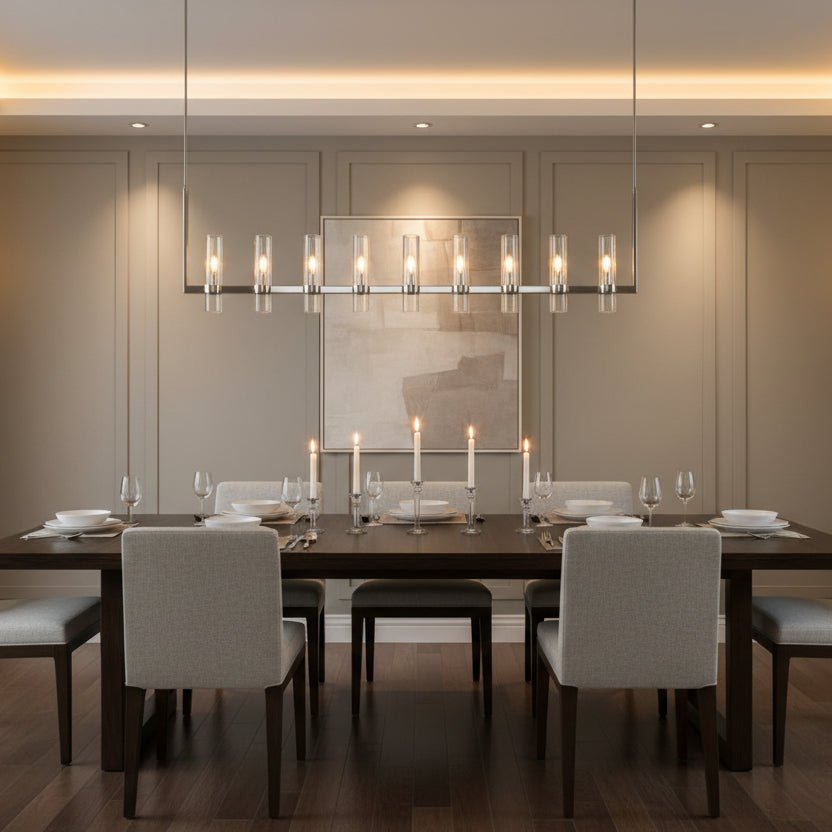 Lavelle Linear Chandelier 73" - Zelno Lighting