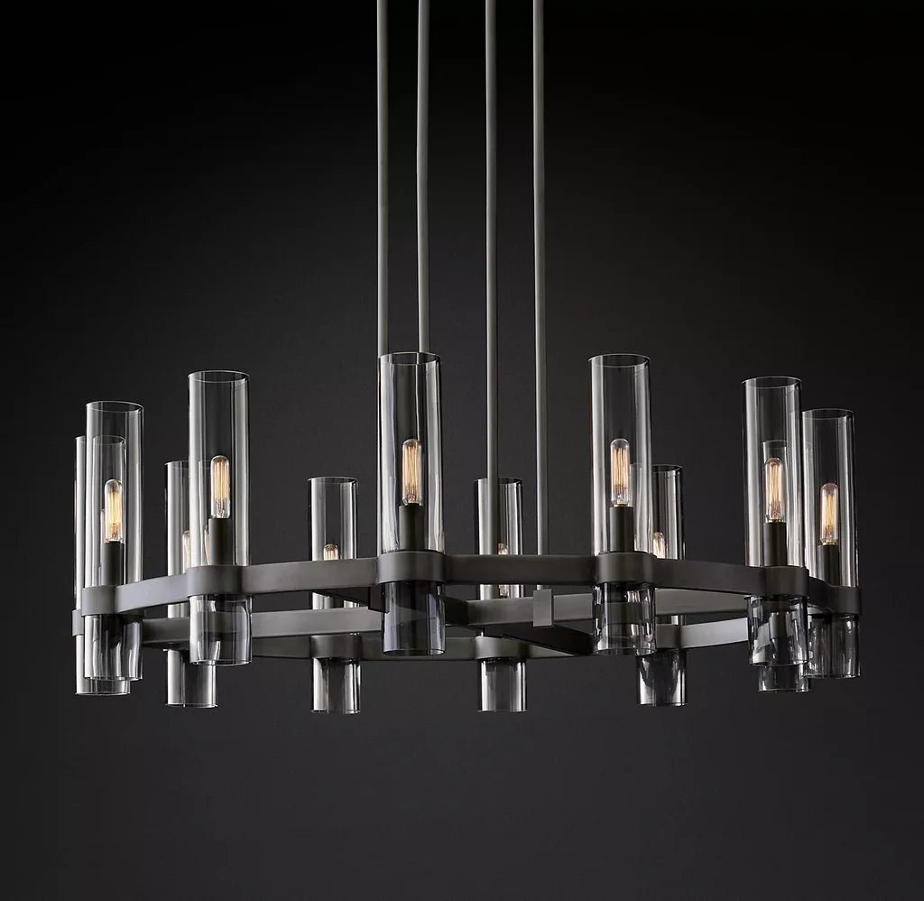 Lavelle Round Chandelier 36" - Zelno Lighting