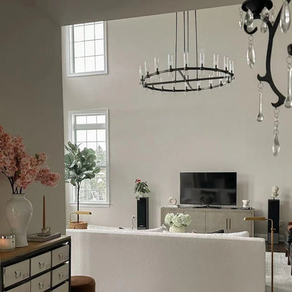 Lavelle Round Chandelier 48" - Zelno Lighting