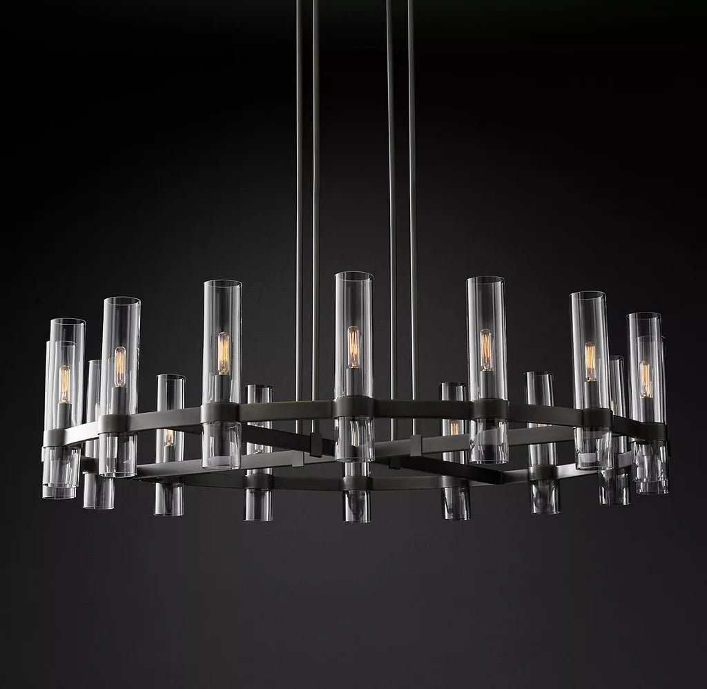 Lavelle Round Chandelier 48" - Zelno Lighting
