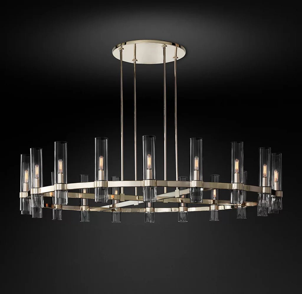 Lavelle Round Chandelier 60" - Zelno Lighting