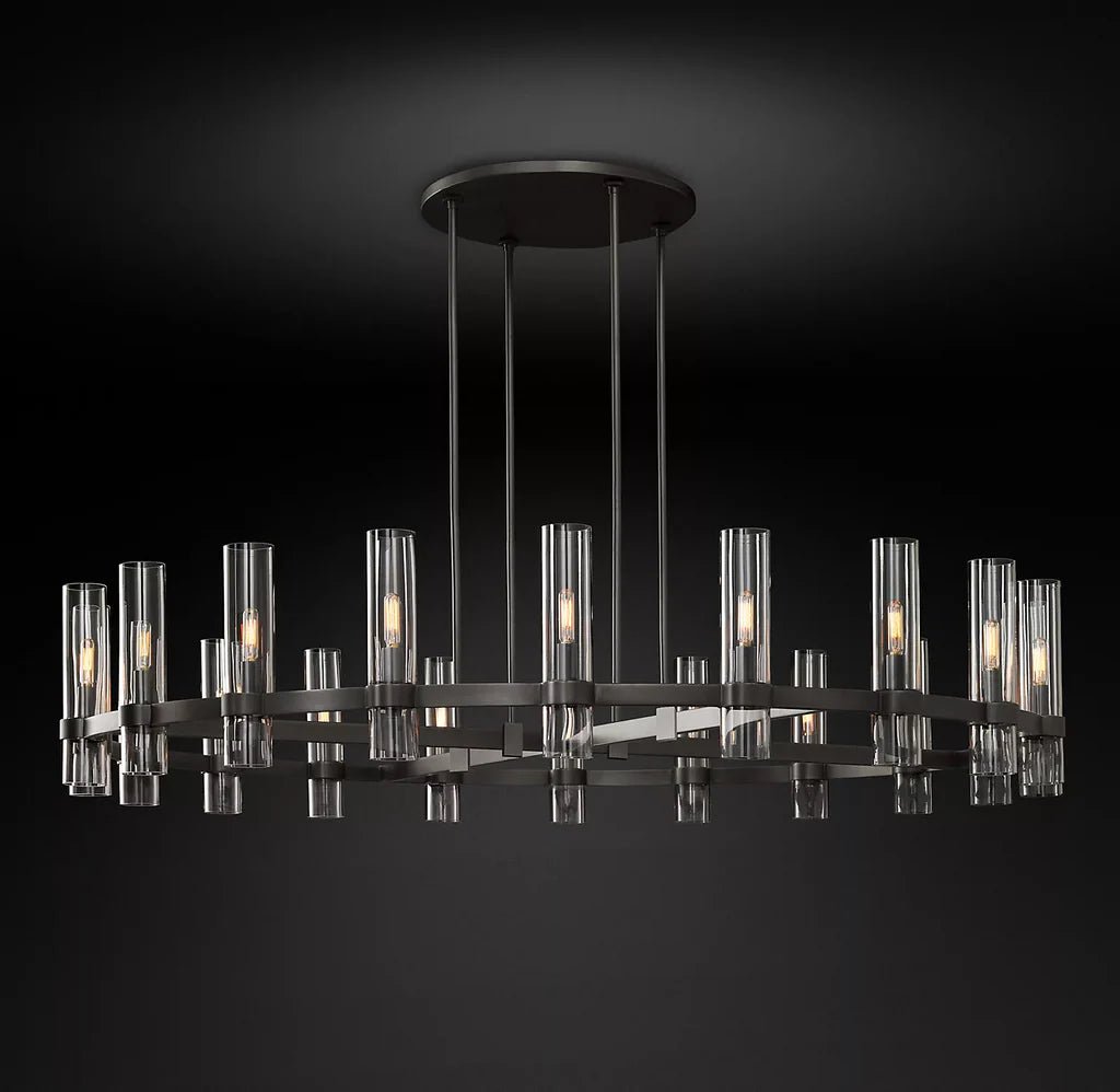 Lavelle Round Chandelier 60" - Zelno Lighting