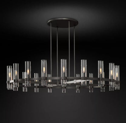 Lavelle Round Chandelier 60" - Zelno Lighting