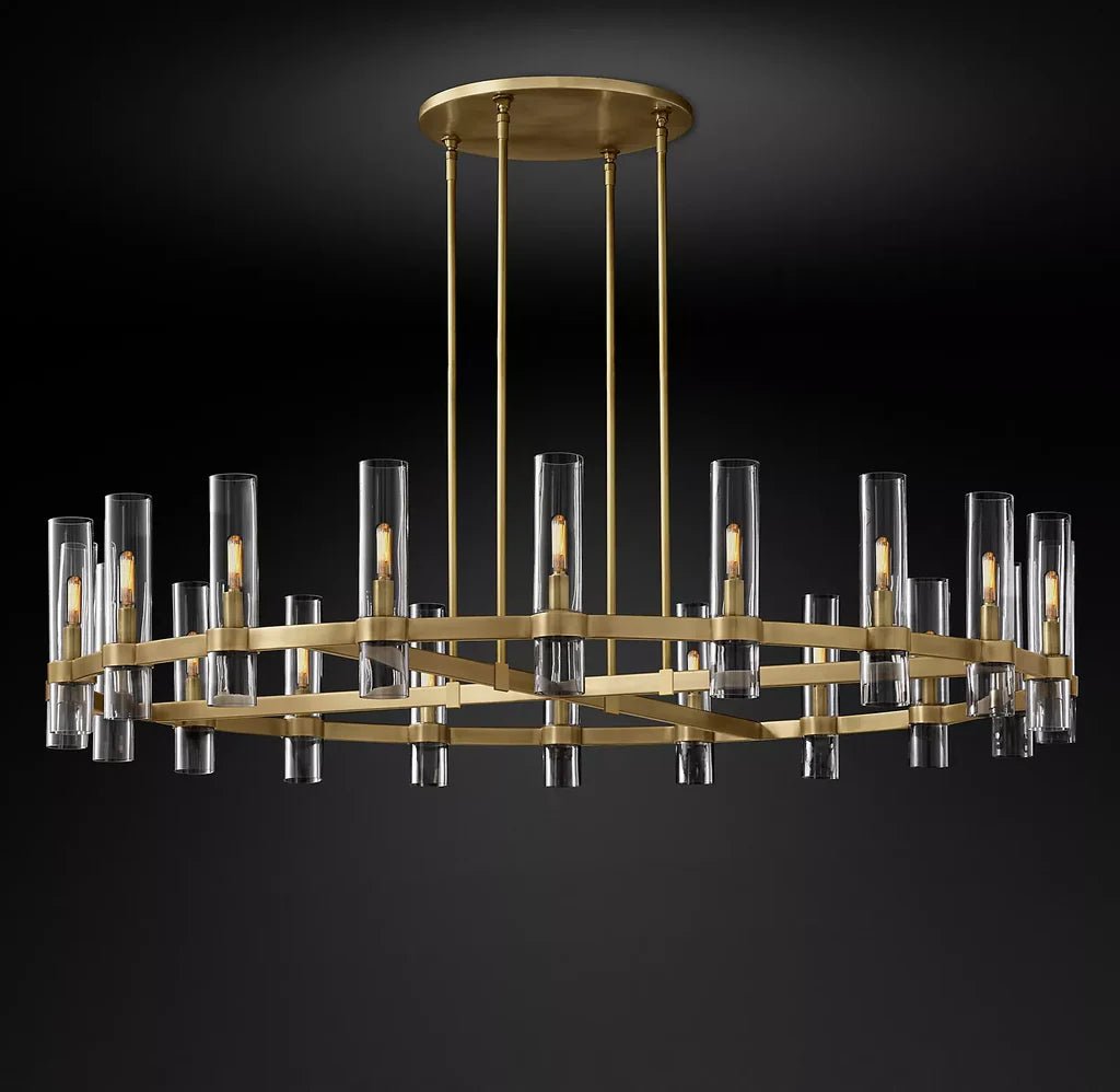 Lavelle Round Chandelier 60" - Zelno Lighting