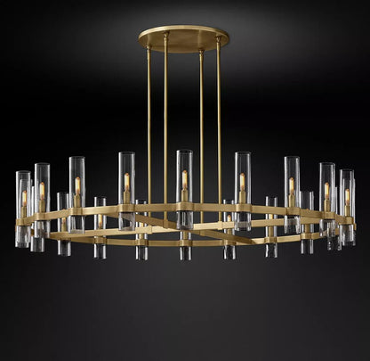 Lavelle Round Chandelier 60" - Zelno Lighting