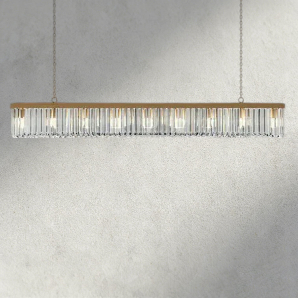 Leyland Rectangular Chandelier 60", 71.5" - Zelno Lighting