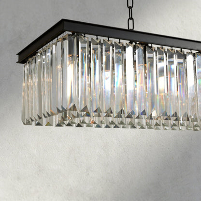 Leyland Rectangular Chandelier 60", 71.5" - Zelno Lighting