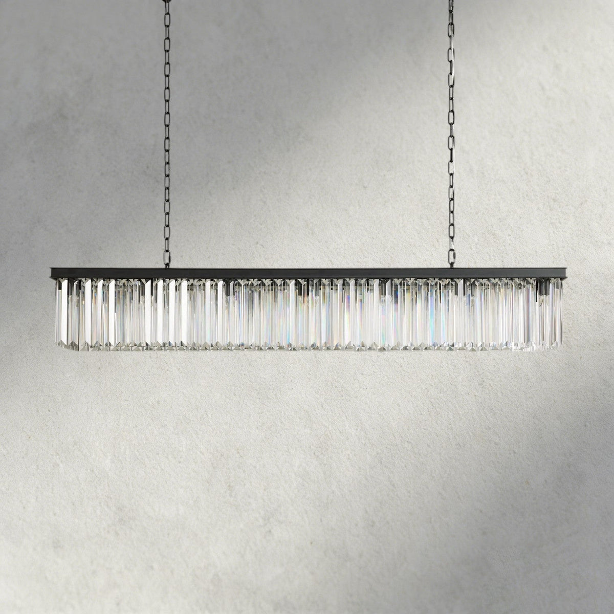 Leyland Rectangular Chandelier 60", 71.5" - Zelno Lighting