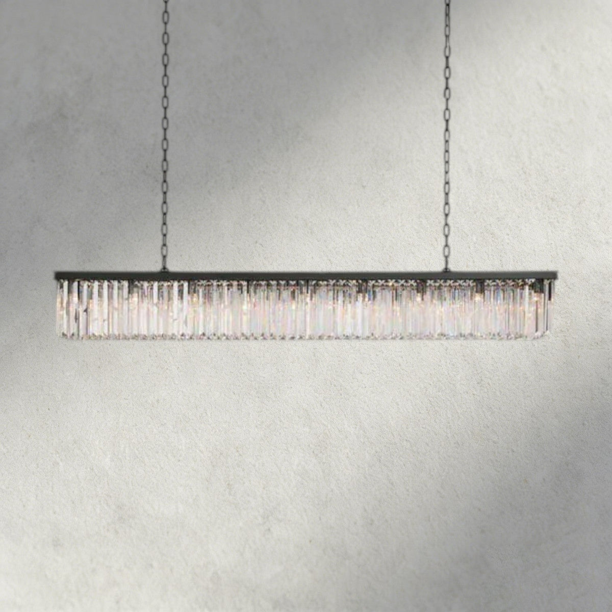 Leyland Rectangular Chandelier 60", 71.5" - Zelno Lighting