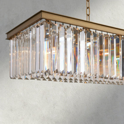 Leyland Rectangular Chandelier 60", 71.5" - Zelno Lighting