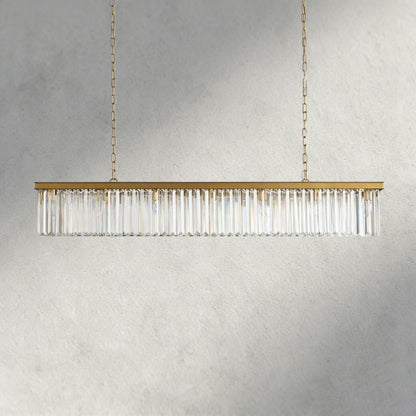 Leyland Rectangular Chandelier 60", 71.5" - Zelno Lighting