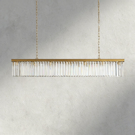 Leyland Rectangular Chandelier 60", 71.5" - Zelno Lighting