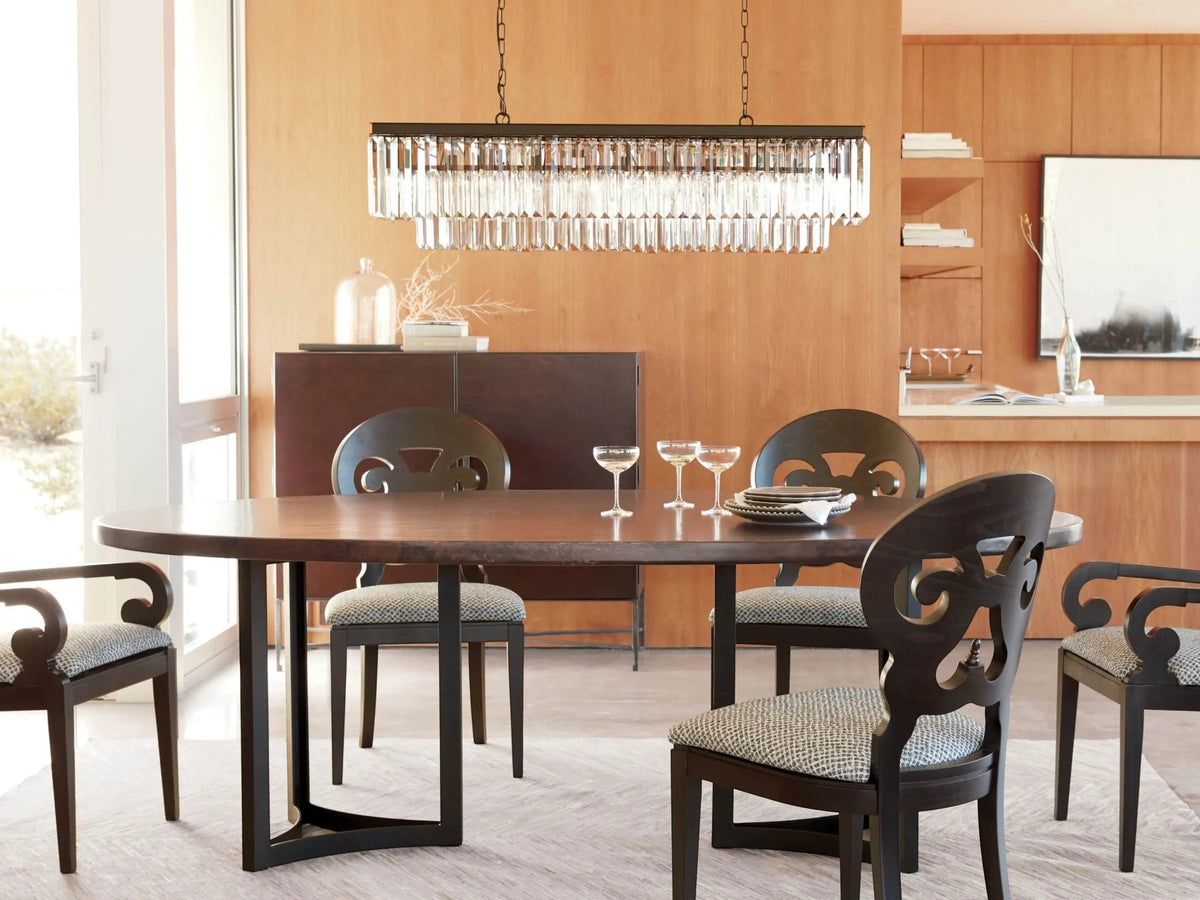 Leyland Tiered Rectangular Chandelier - Zelno Lighting