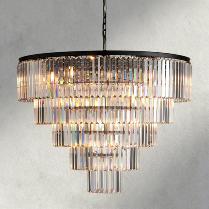Leyland Tiered Round Chandelier - Zelno Lighting