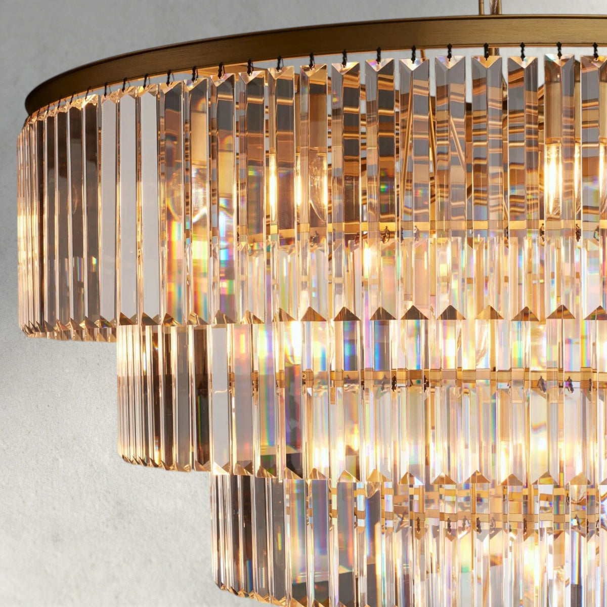 Leyland Tiered Round Chandelier - Zelno Lighting