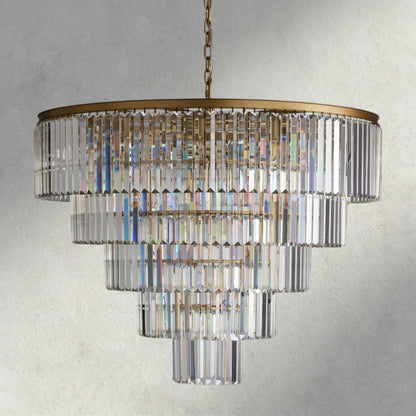 Leyland Tiered Round Chandelier - Zelno Lighting