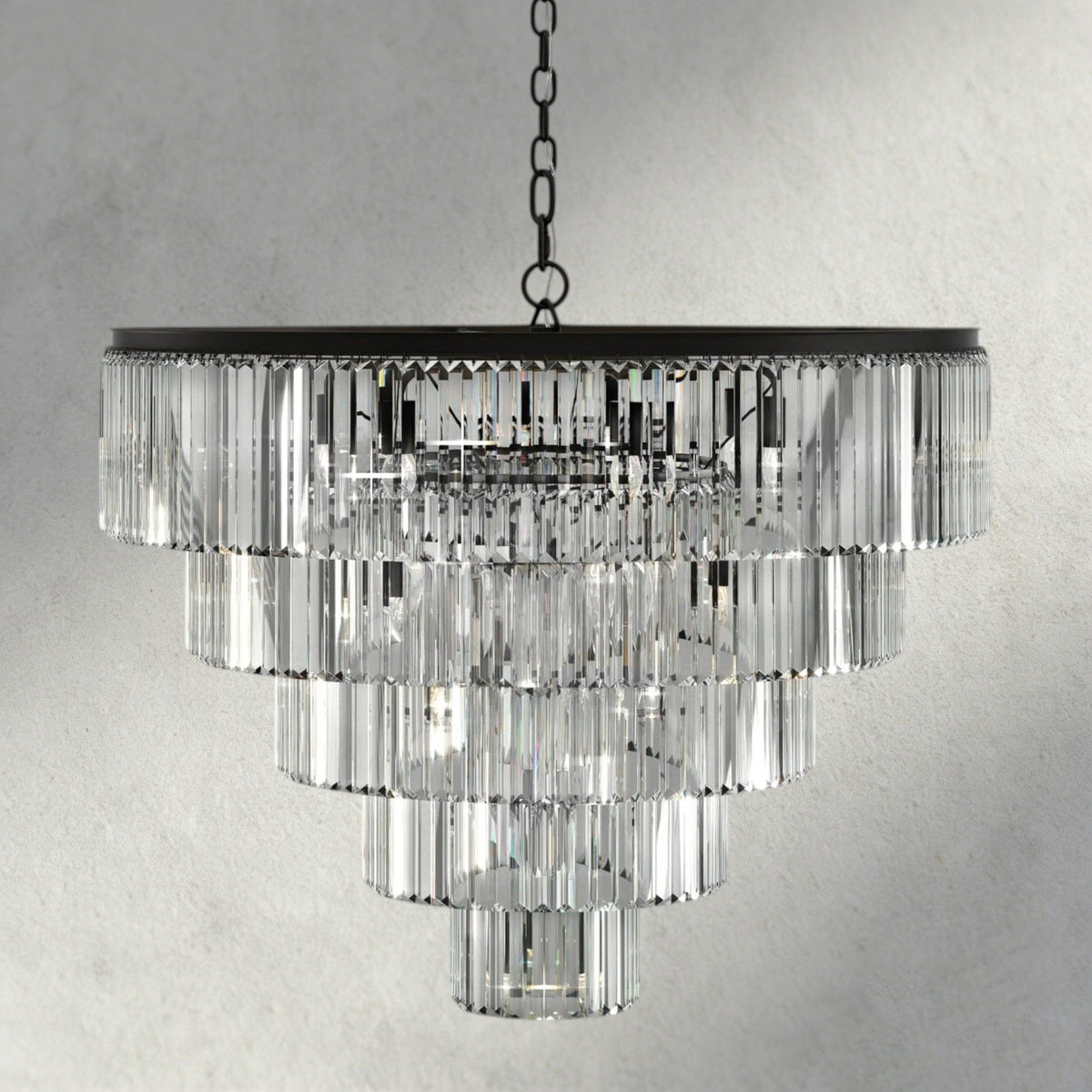 Leyland Tiered Round Chandelier - Zelno Lighting