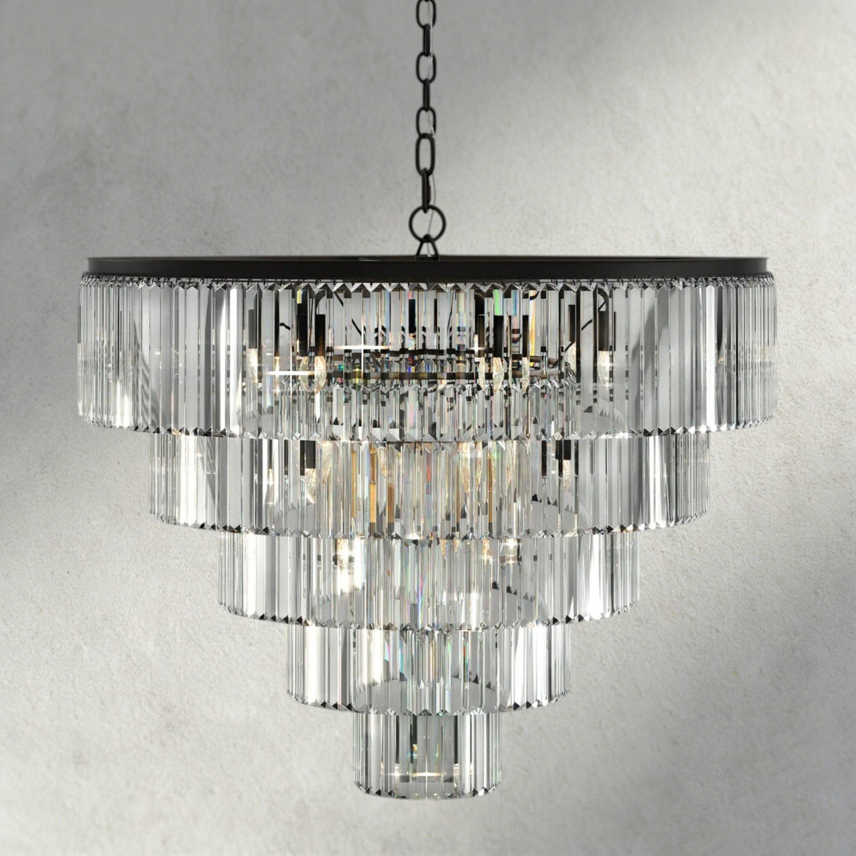 Leyland Tiered Round Chandelier - Zelno Lighting
