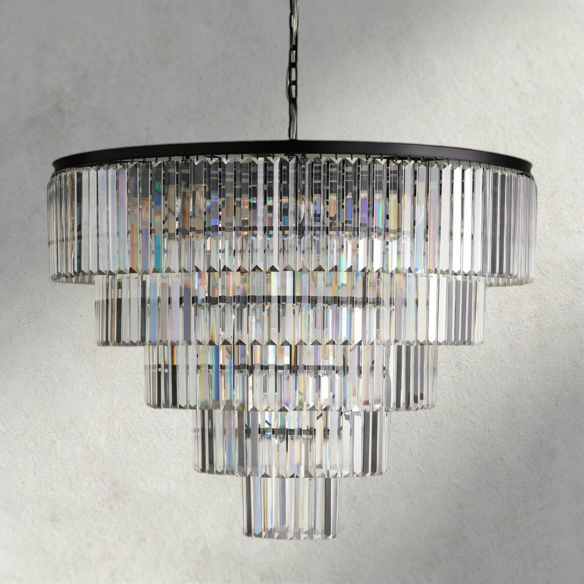 Leyland Tiered Round Chandelier - Zelno Lighting