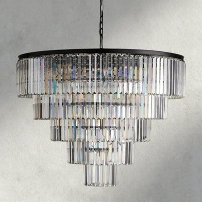Leyland Tiered Round Chandelier - Zelno Lighting