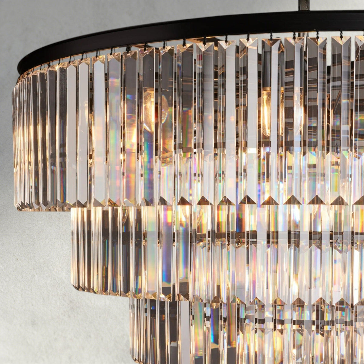 Leyland Tiered Round Chandelier - Zelno Lighting