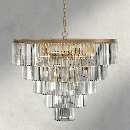 Leyland Tiered Round Chandelier - Zelno Lighting