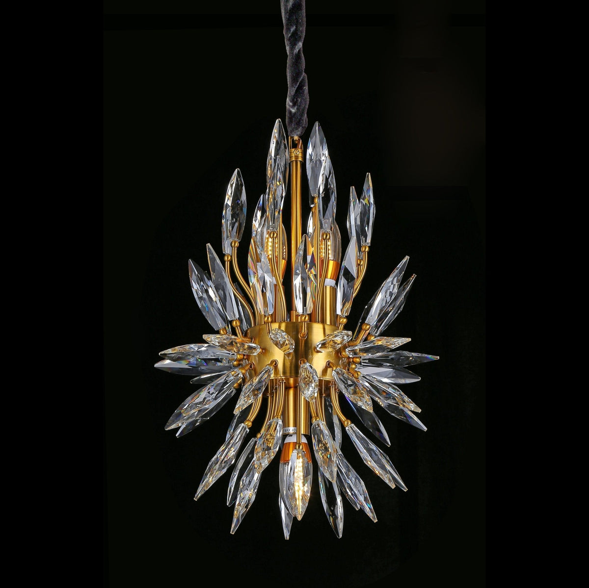 Lily Starburst Crystal Sputnik Chandelier - Zelno Lighting