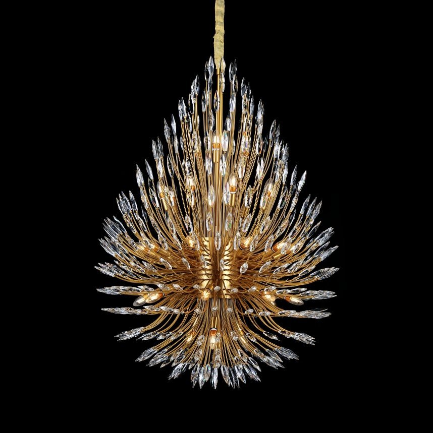 Lily Starburst Crystal Sputnik Chandelier - Zelno Lighting