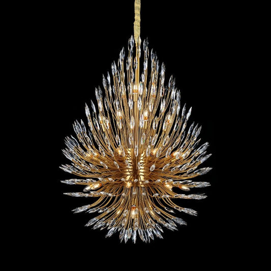 Lily Starburst Crystal Sputnik Chandelier - Zelno Lighting