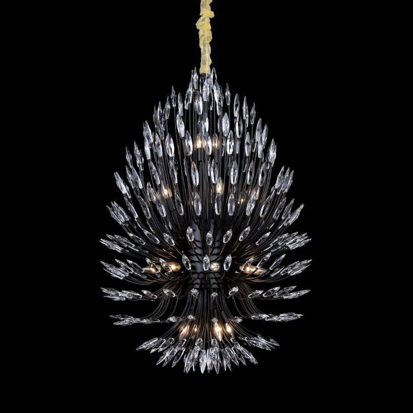Lily Starburst Crystal Sputnik Chandelier - Zelno Lighting