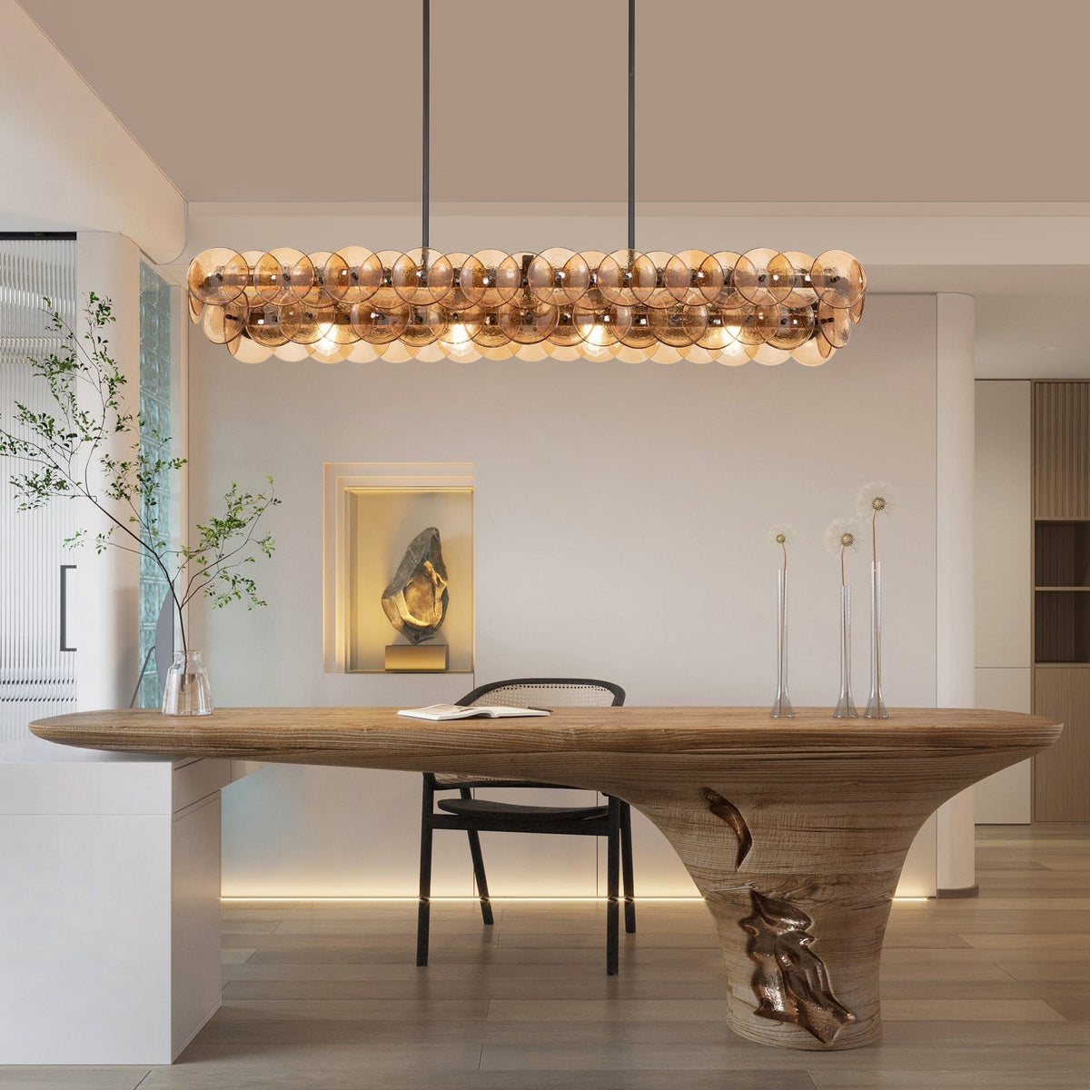 Loren Linear Chandelier - Zelno Lighting