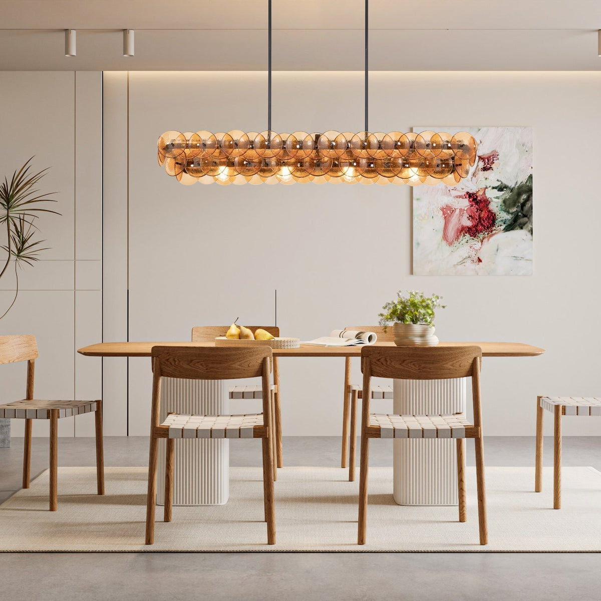 Loren Linear Chandelier - Zelno Lighting