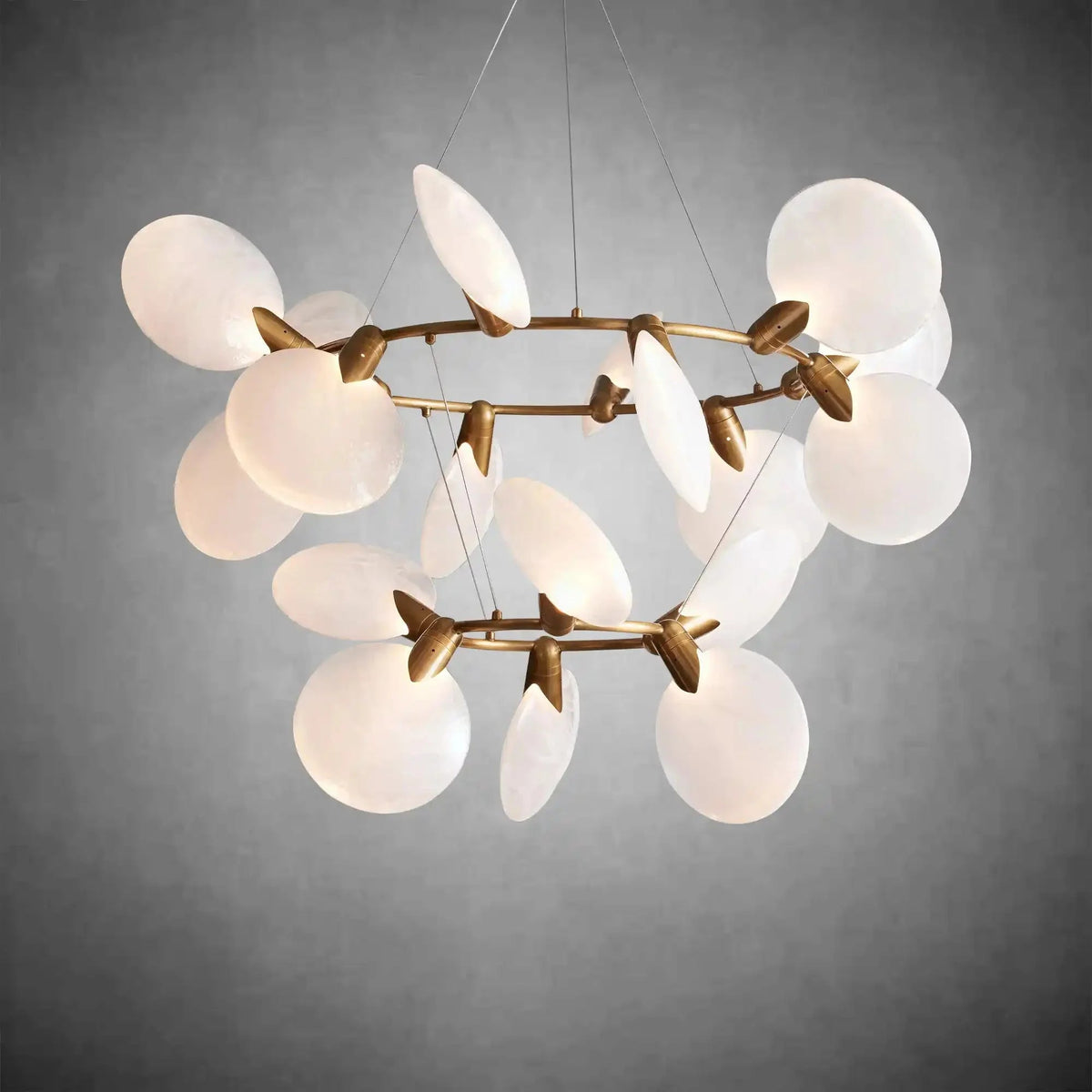 Lyla 2 - Tiered Halo Chandelier - Zelno Lighting