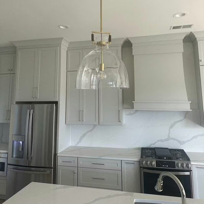 Machinise Glass Cloche Pendant Light - Zelno Lighting