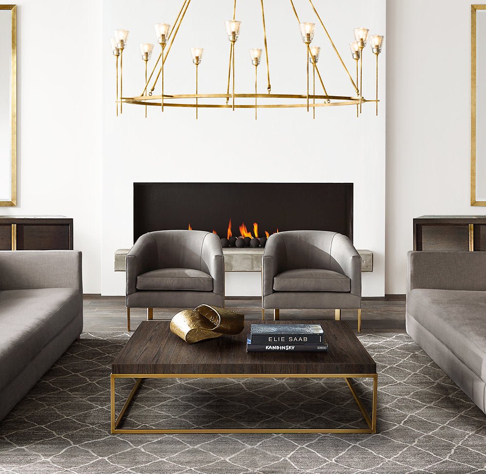 Maison Verre Round Chandelier 70" - Zelno Lighting