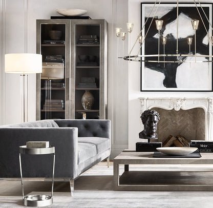 Maison Verre Round Chandelier 70" - Zelno Lighting