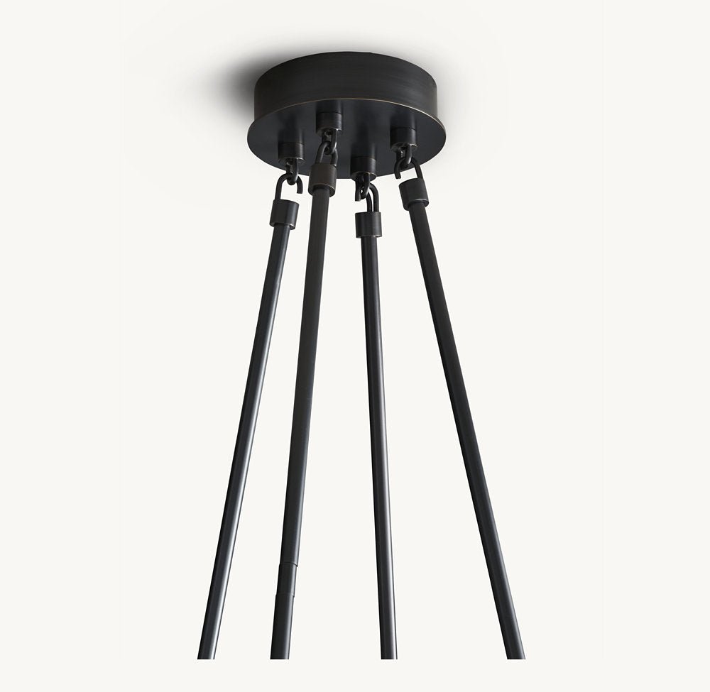 Maison Verre Round Chandelier 70" - Zelno Lighting