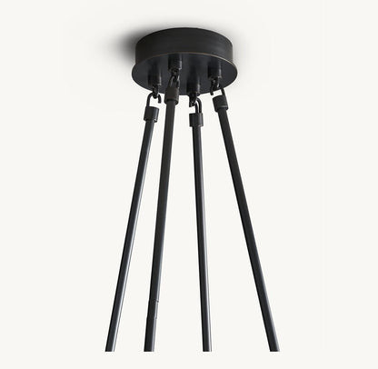 Maison Verre Round Chandelier 70" - Zelno Lighting