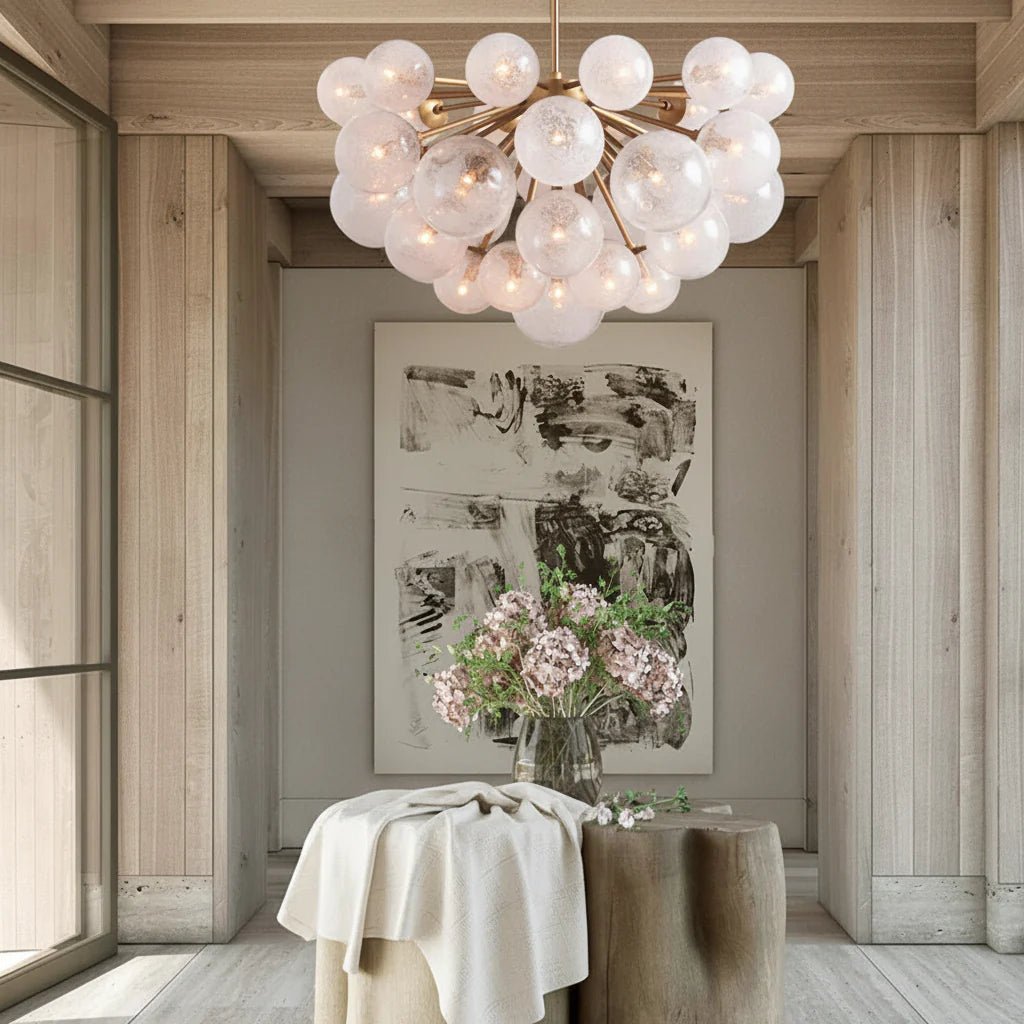 Mandoza Glass Chandelier - Zelno Lighting