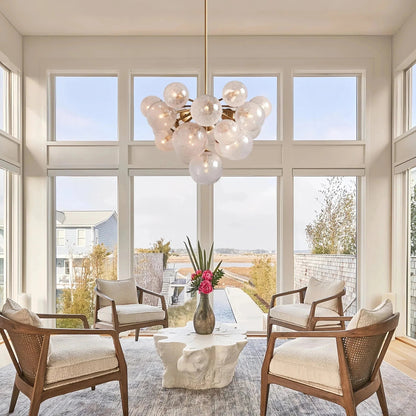 Mandoza Glass Chandelier - Zelno Lighting
