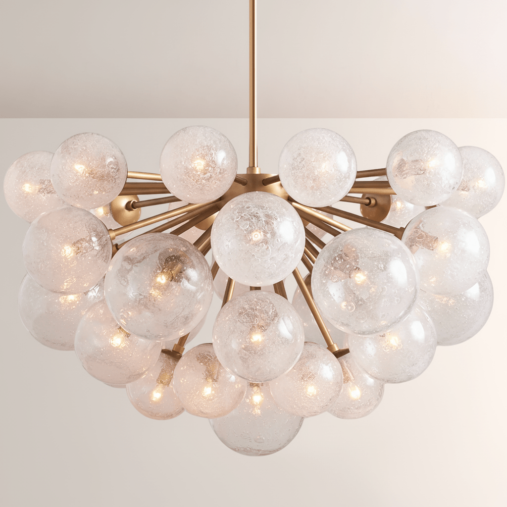 Mandoza Glass Chandelier - Zelno Lighting
