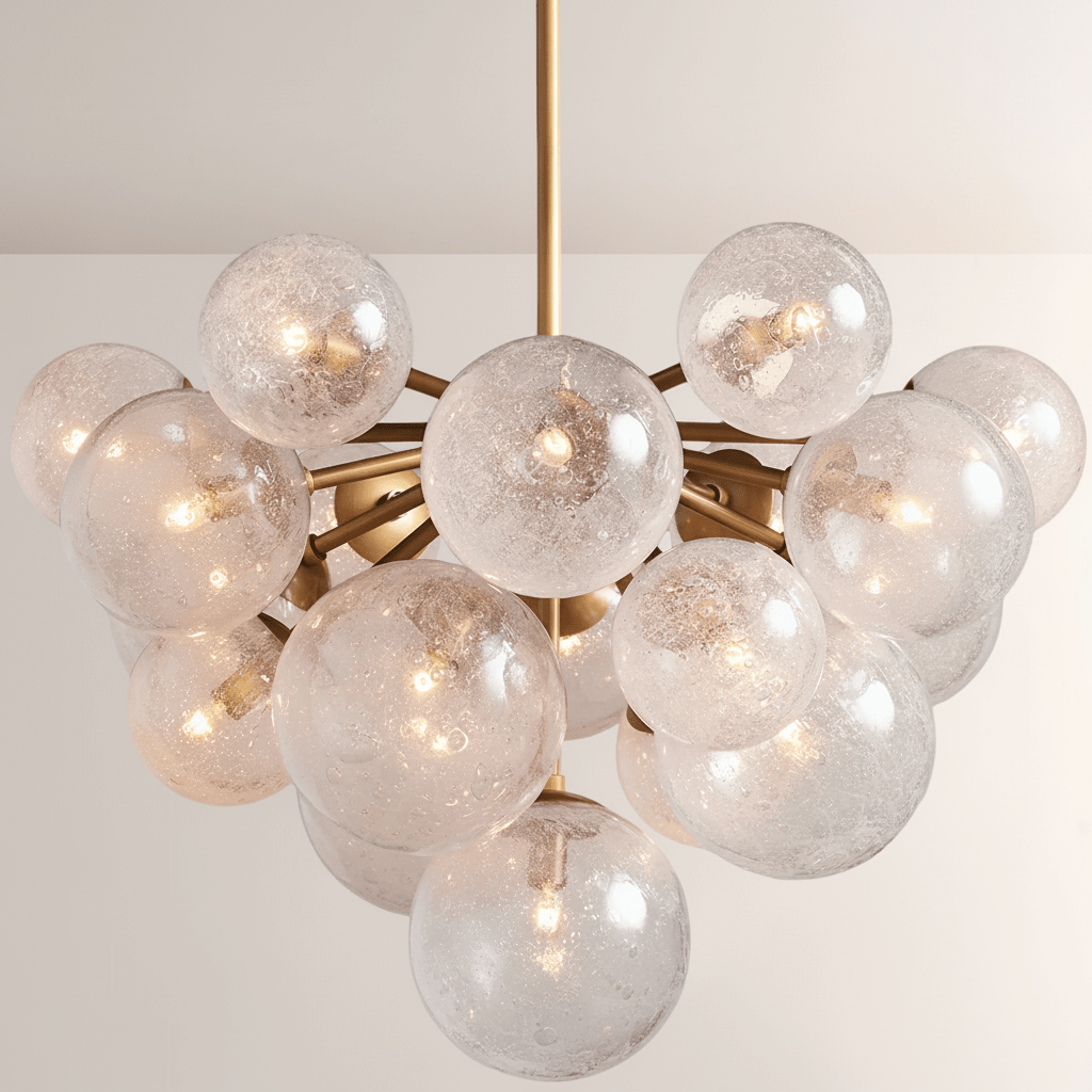 Mandoza Glass Chandelier - Zelno Lighting