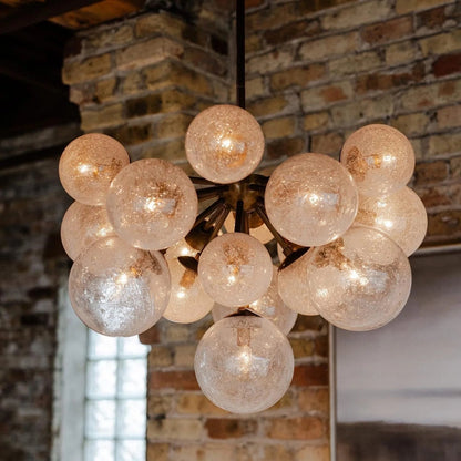 Mandoza Glass Chandelier - Zelno Lighting