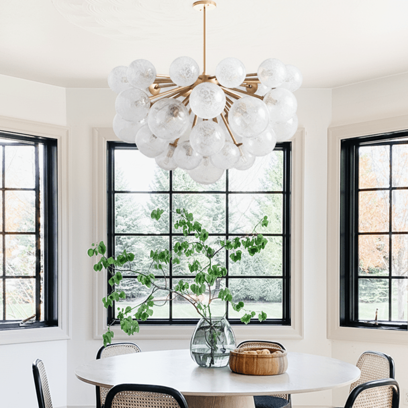 Mandoza Glass Chandelier - Zelno Lighting