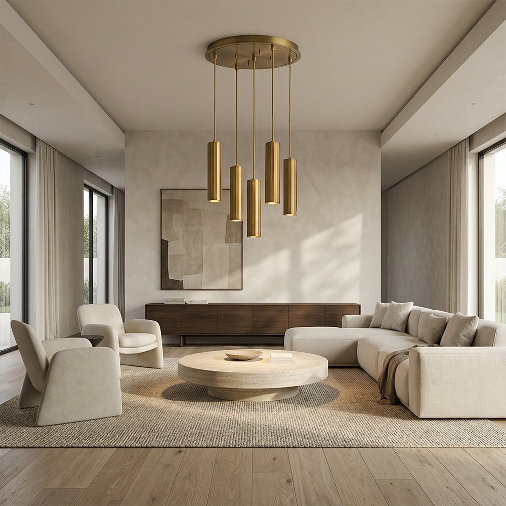 Matthie Metal Chandelier - Zelno Lighting