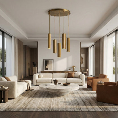 Matthie Metal Chandelier - Zelno Lighting